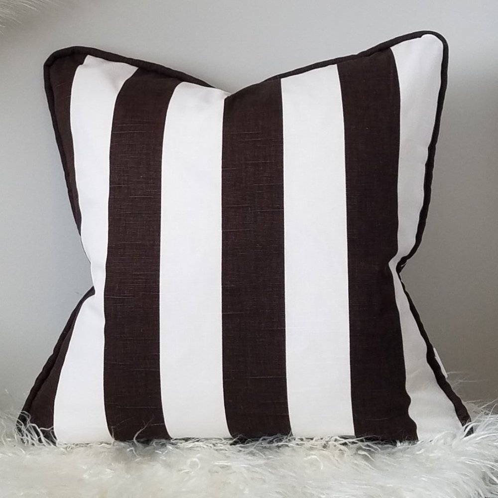 Bold Stripe Throw Pillow Covers